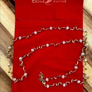 Vintage Cecile Jeanne Paris long necklace